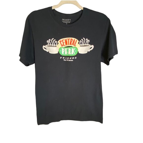Friends Central Perk Women's Black Graphic Tee Shirt Size M - Picture 1 of 4